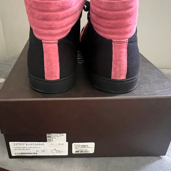 Gucci Pink Suede Thunder Stretch. US 13 - Picture 3 of 4